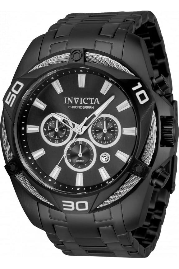 Men's 34136 Bolt Quartz Chronograph Black Dial Watch