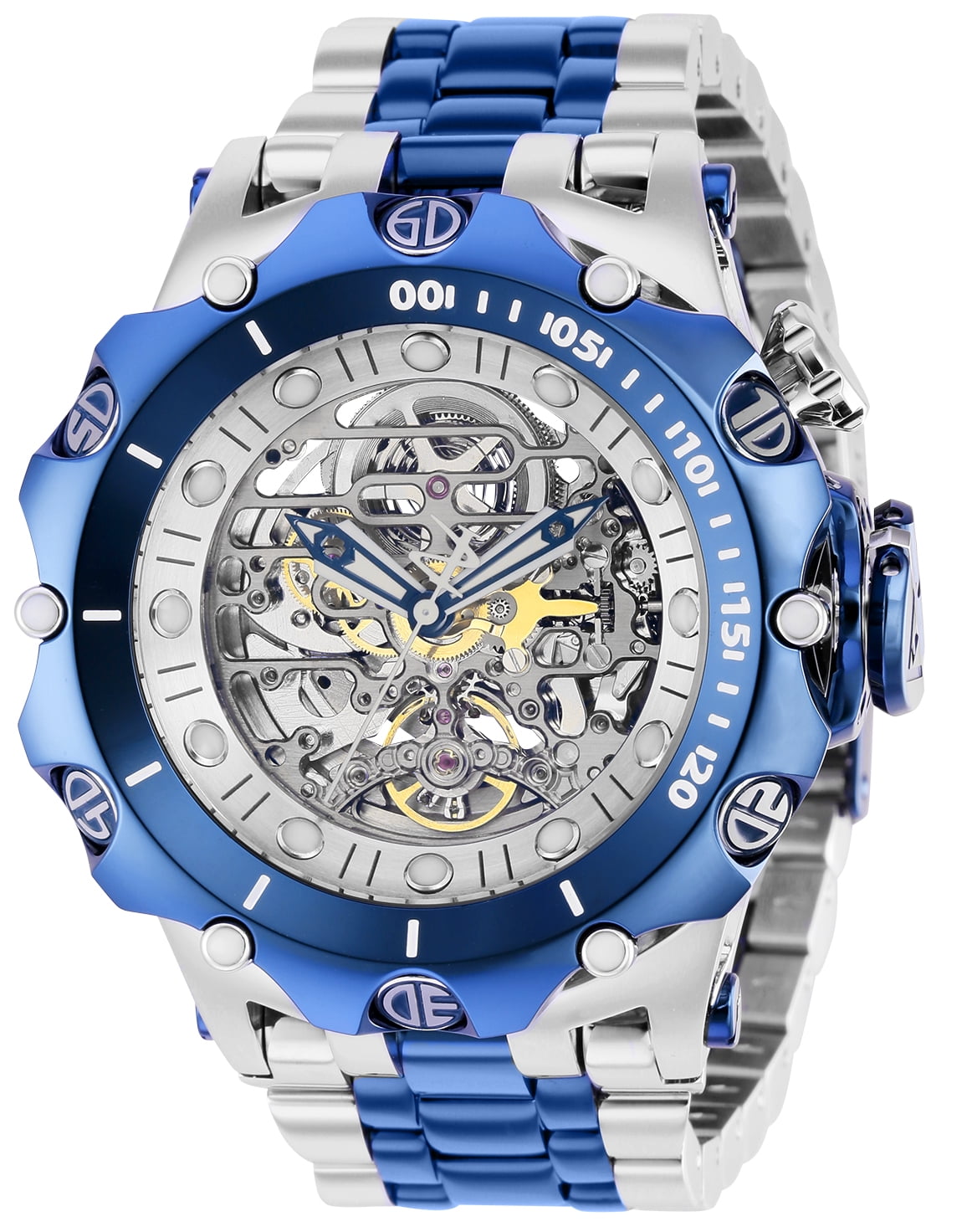 Invicta Men s 36658 Reserve Automatic 3 Hand Silver Dark Blue