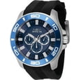thumbnail image 1 of Invicta Men's 37186 Pro Diver Quartz Black Silicone Strap Chronograph Blue Dial Watch, 1 of 2