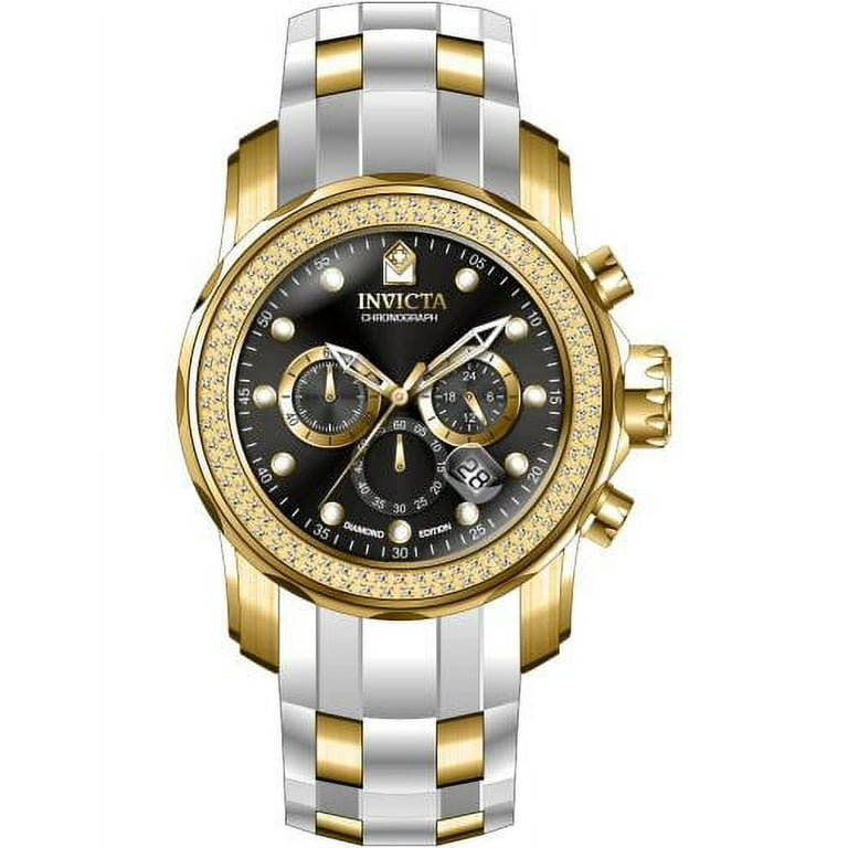 Invicta Men's 37995 Pro Diver Quartz Chronograph Black Dial Watch