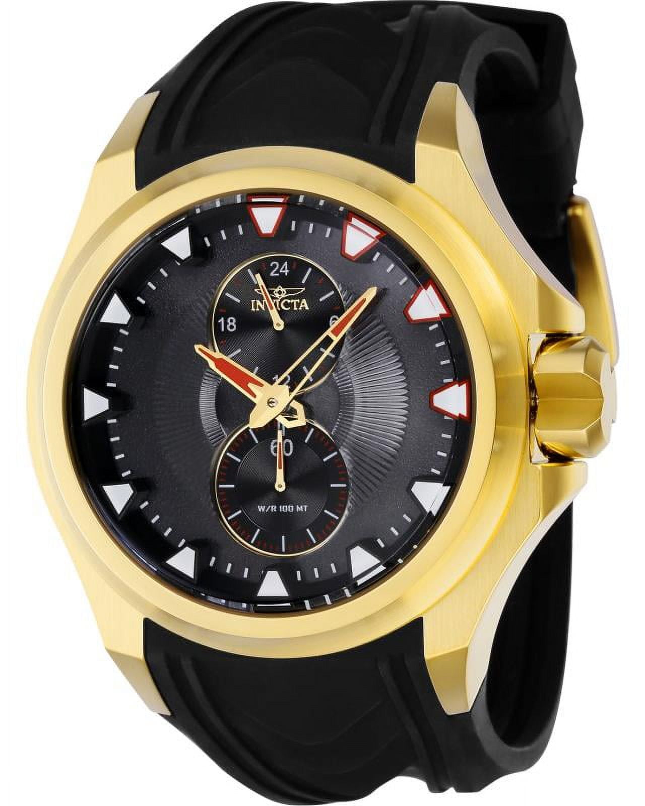 Invicta Men's 38014 S1 Rally Quartz Multifunction Black Dial