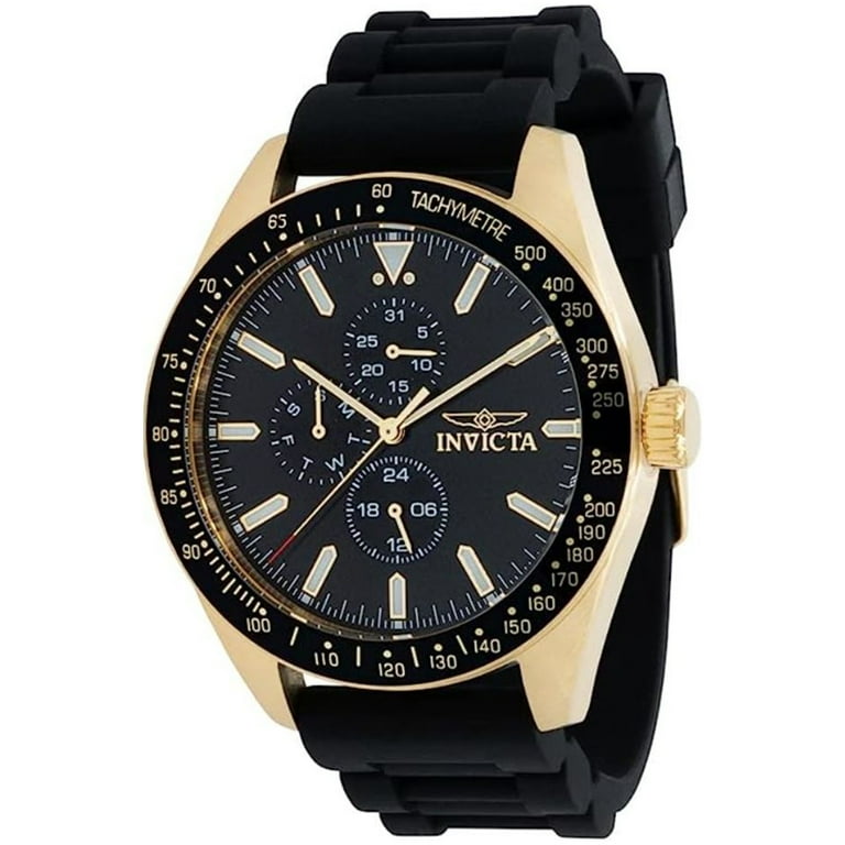 Invicta Aviator Men's Quartz on sale Watch 45MM Black