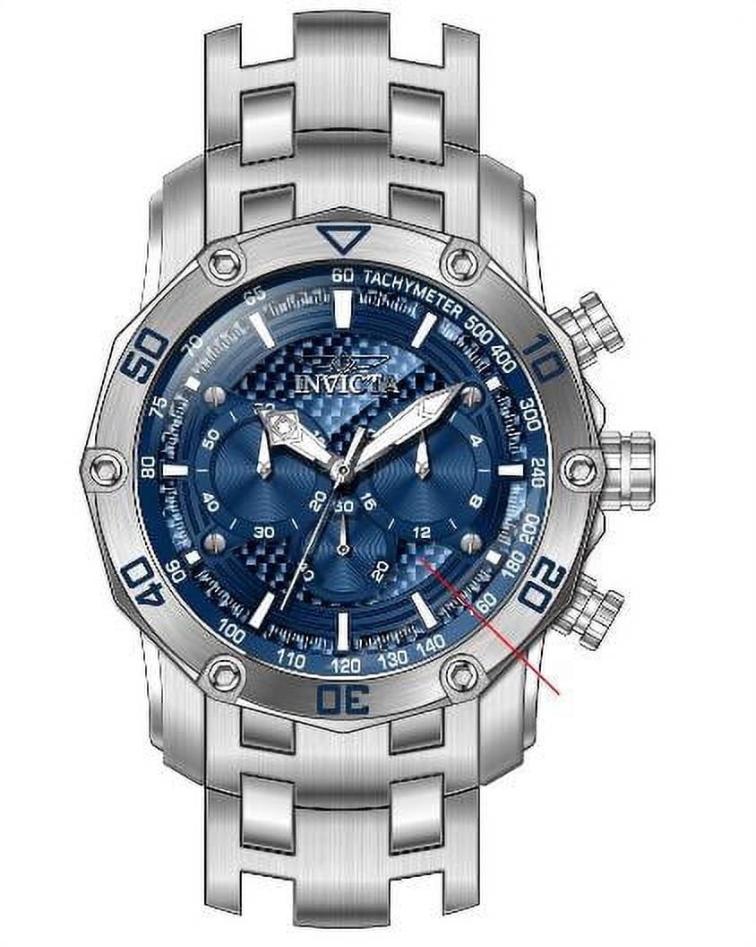 Invicta Men's 38450 Pro Diver Quartz Chronograph Blue Dial Watch