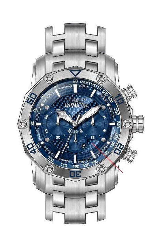 Men's 38450 Pro Diver Quartz Chronograph Blue Dial Watch
