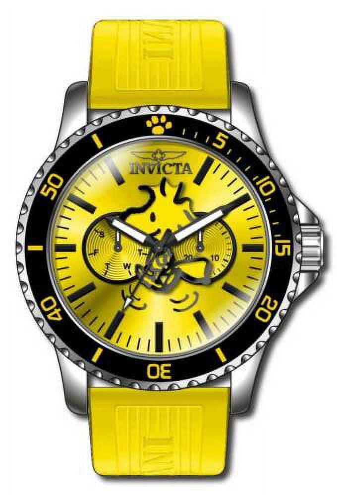 Invicta Men s 38645 Character Quartz Multifunction Yellow Dial Watch Walmart