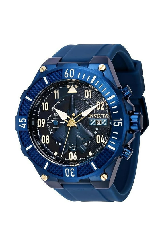 Aviator Chronograph Date Quartz Blue Dial Men's Watch 39893