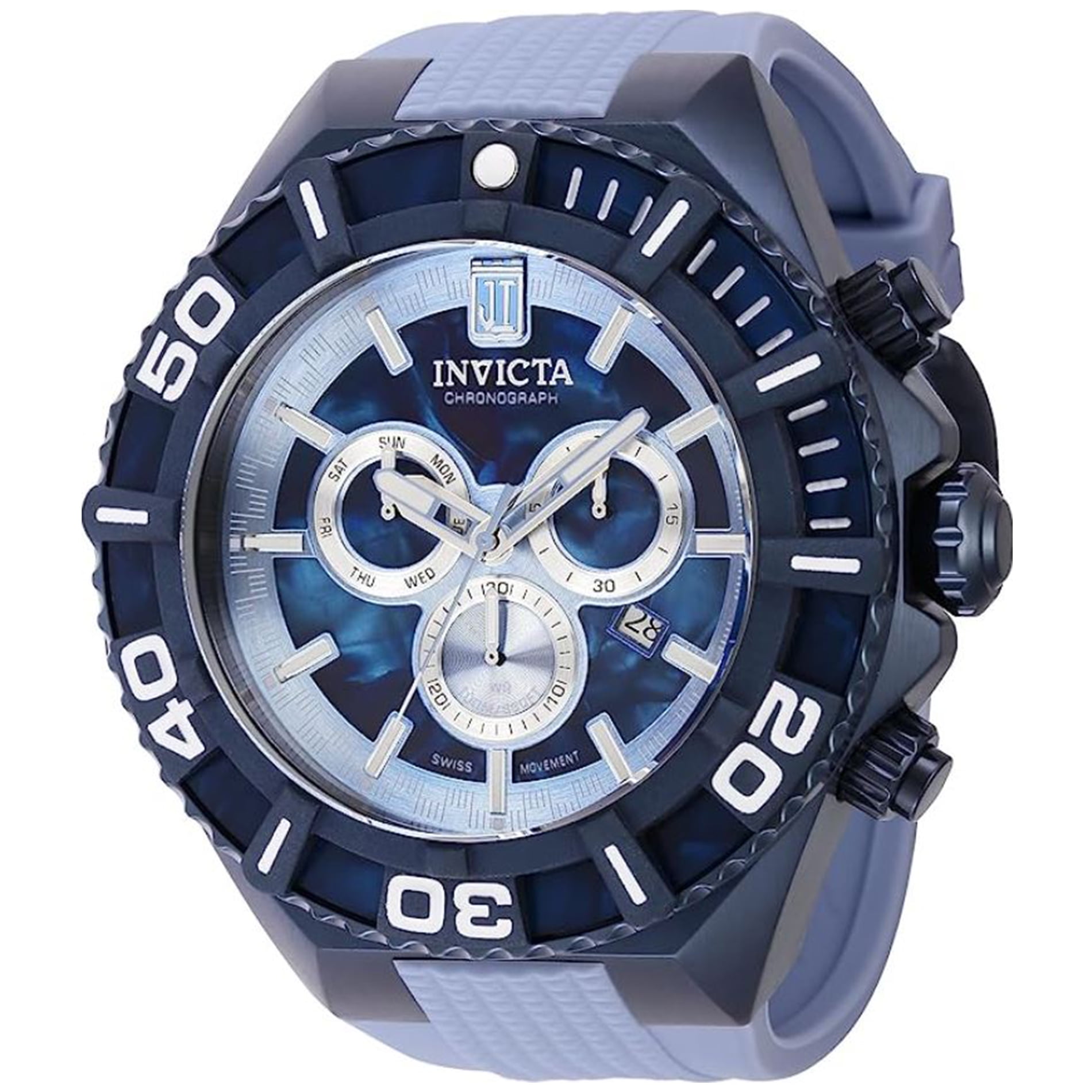 Invicta Men's JT 60mm Silicone Quartz Watch, White (Model: 40221)並行輸入