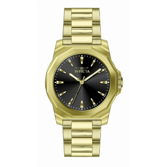 Invicta Men's 46839 Speedway Quartz 3 Hand Black Dial Watch