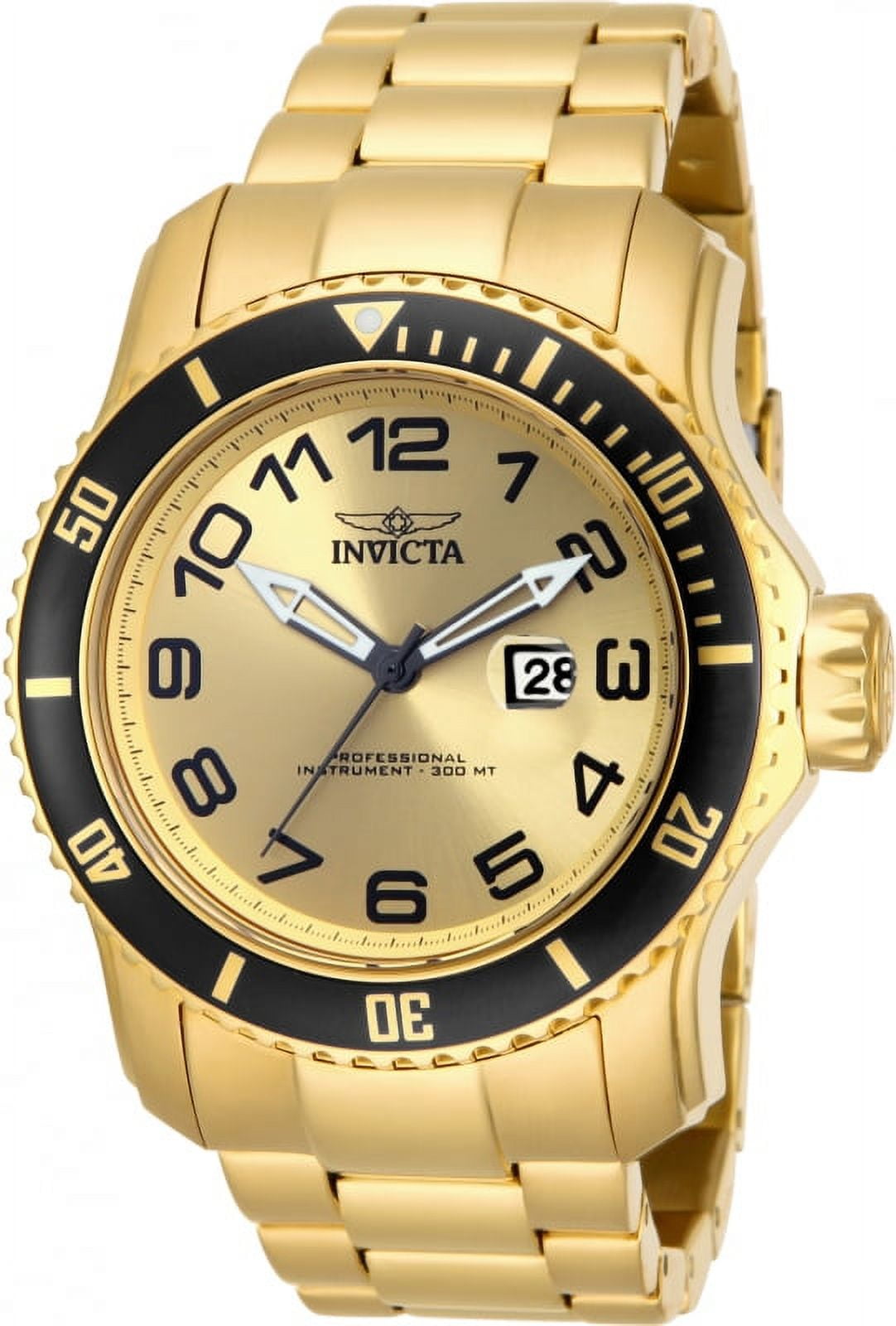 Invicta Men's 48mm Pro Diver Quartz Gold Stainless Steel Watch-15350 ...