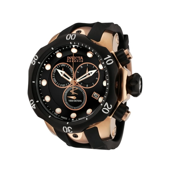 Invicta Men's 5733 Venom Reserve Chronograph Black Polyurethane And Dial Watch