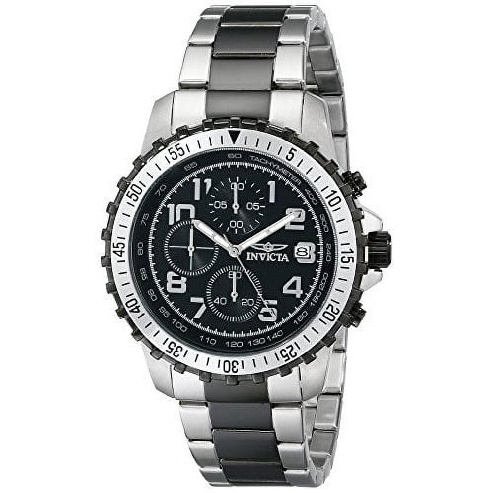 Invicta Men s 6398 Specialty Chronograph Tachymeter Date Stainless Steel and Black Watch