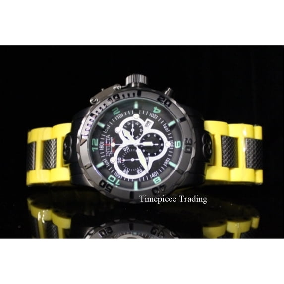 Invicta Men's 6681 Corduba Collection Chronograph Yellow Polyurethane Watch