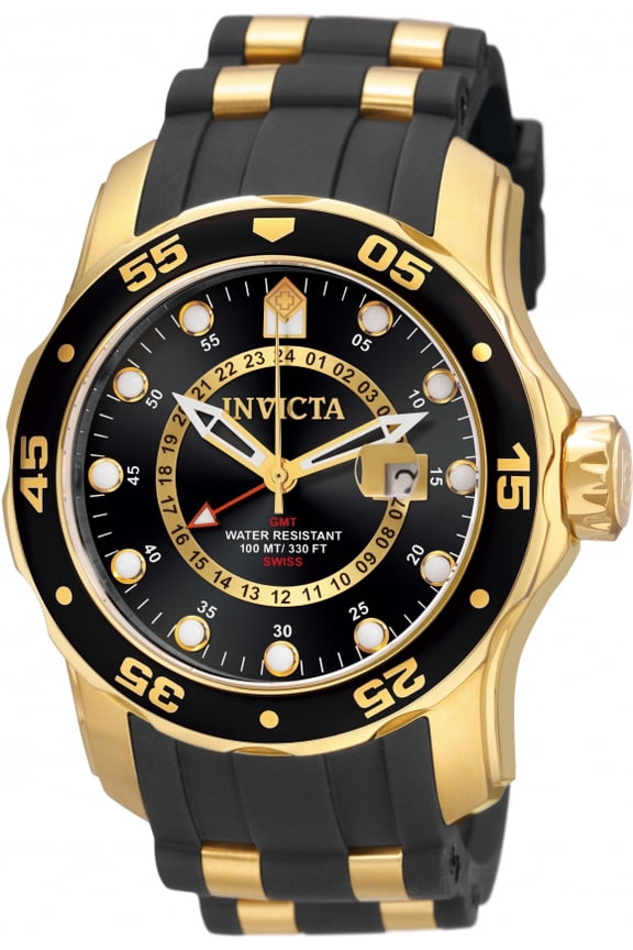 Men's 6991 Pro Diver Quartz GMT Black Dial Watch