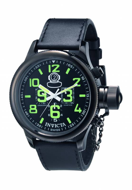 Invicta Men's 7182 Russian Diver Quartz Chronograph Black Dial Watch