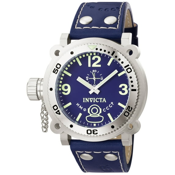 Invicta Men's 7272 Signature Quartz 3 Hand Blue Dial Watch