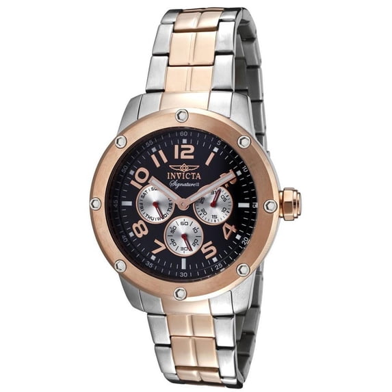 Invicta Men's 7327 Signature Two Tone Black Dial Chronograph Watch
