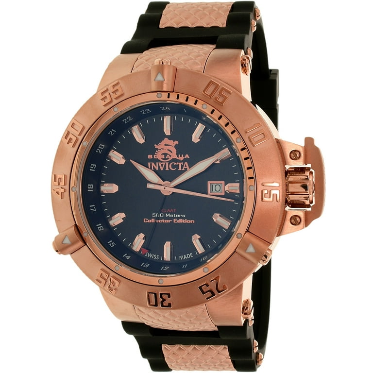 Invicta Men s Subaqua 80427 Rose Gold Resin Quartz Watch Walmart