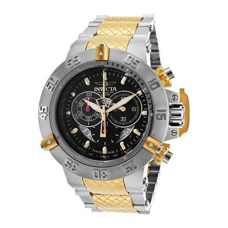 Invicta Men's 80508 Subaqua Dive Chronograph Black Dial Two Tone