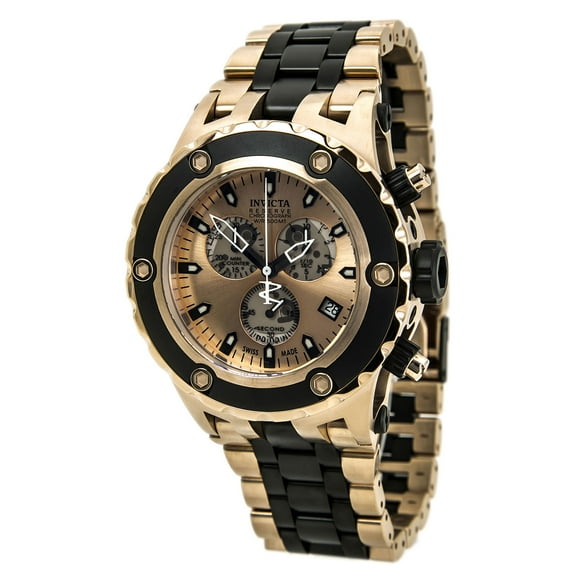 Men's 80513 Subaqua Chronograph Rose Gold Dial Two Tone Steel Dive Watch