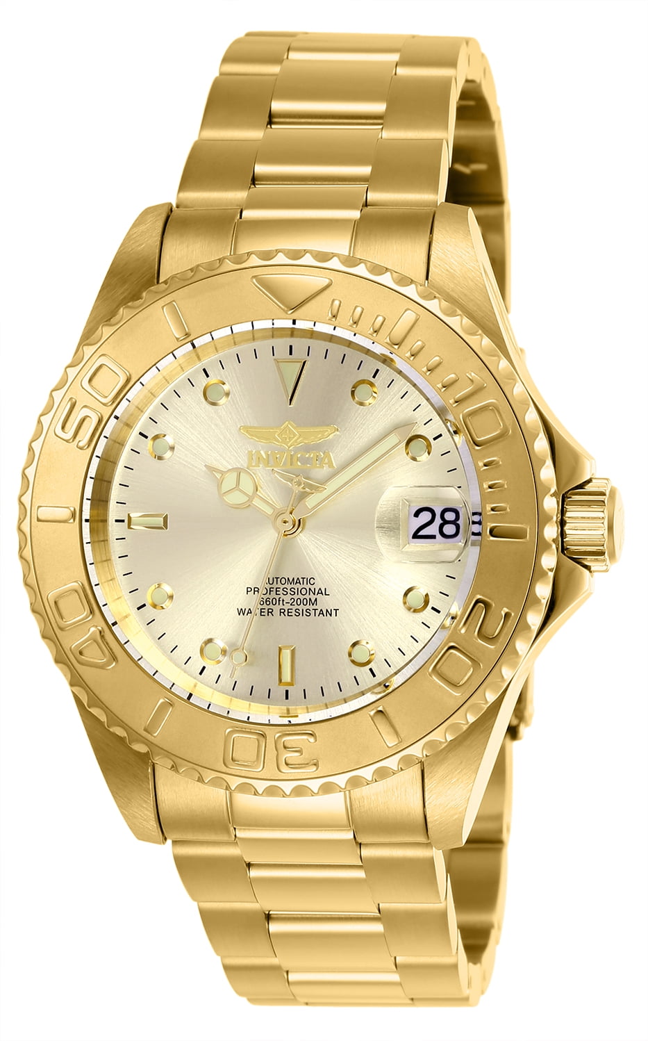 Invicta Men's 9010OB Pro Diver Collection Automatic Gold Stainless Steel Watch