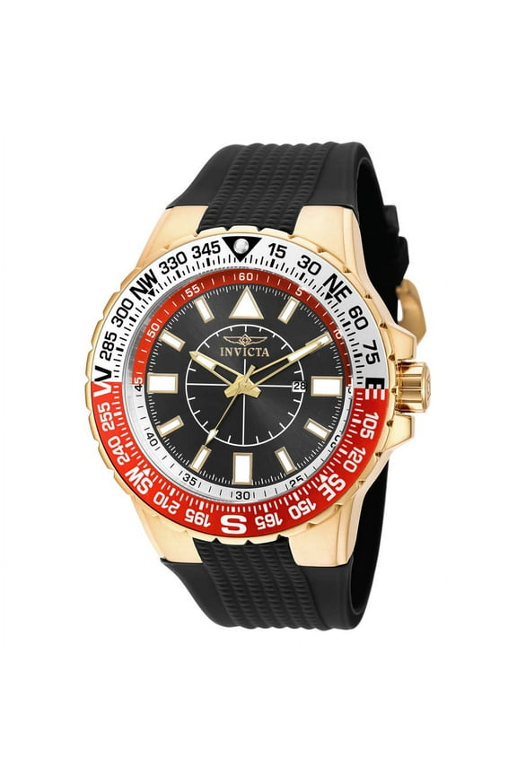 Men's Aviator Black Polyurethane Black Dial Movement: Quartz