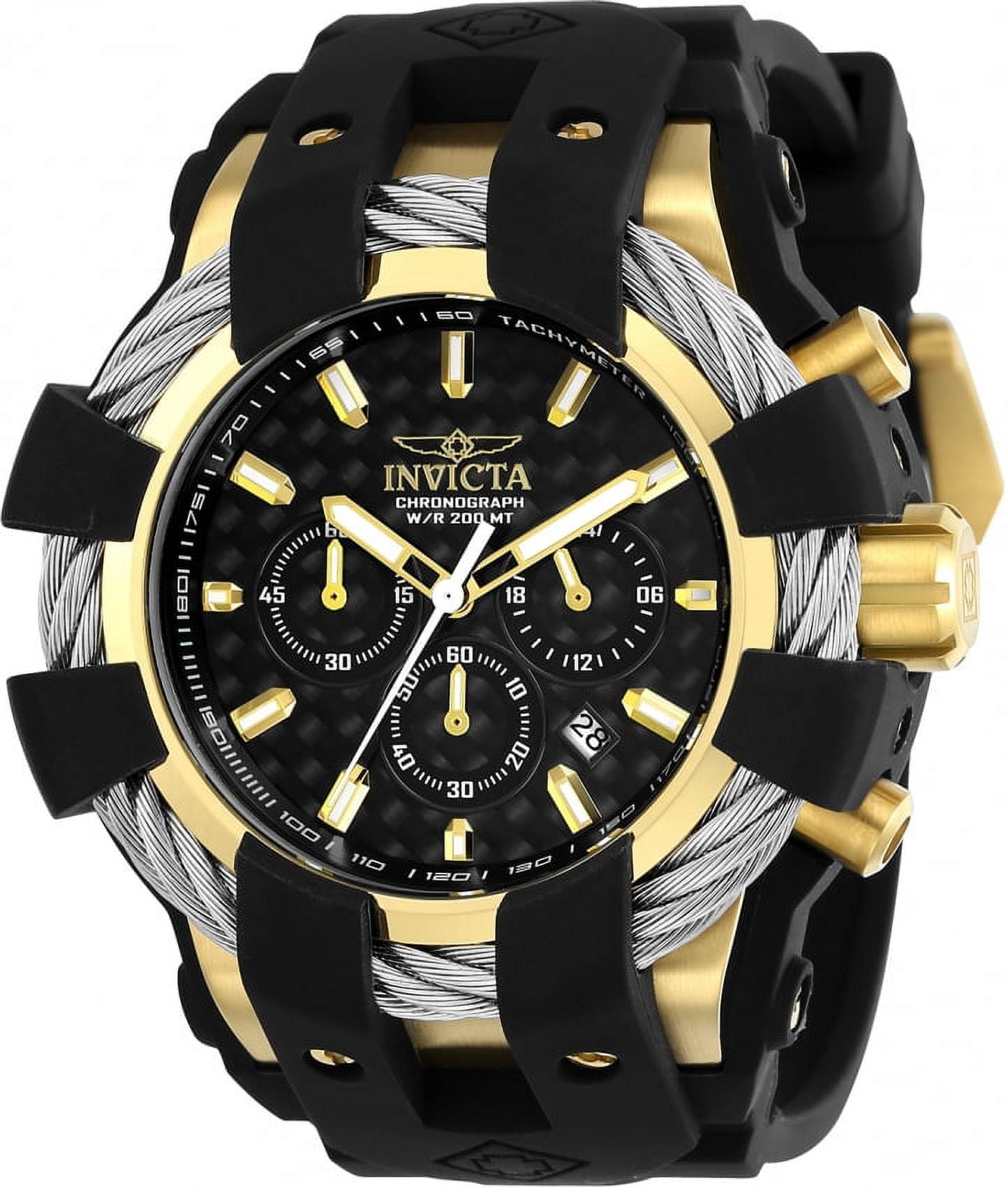 Invicta Men's Bolt 23860 Black Rubber Quartz Fashion Watch