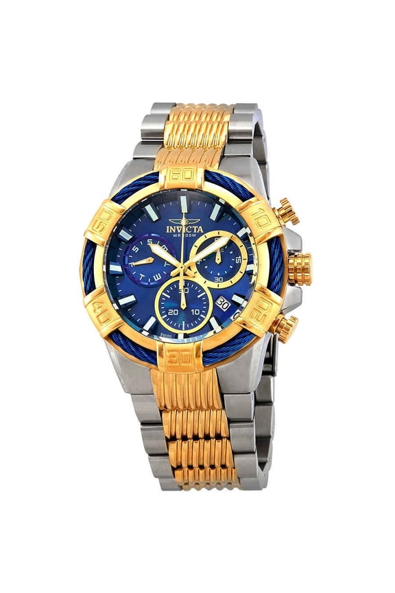Men's Bolt Quartz Chronograph 100m Two-Tone Stainless Steel Watch 25865
