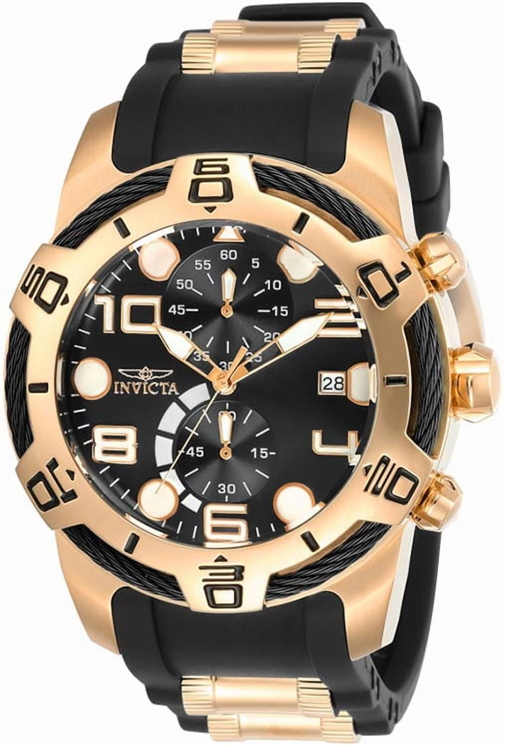 Invicta Men's Bolt Quartz Multifunction Black Dial Watch 24219
