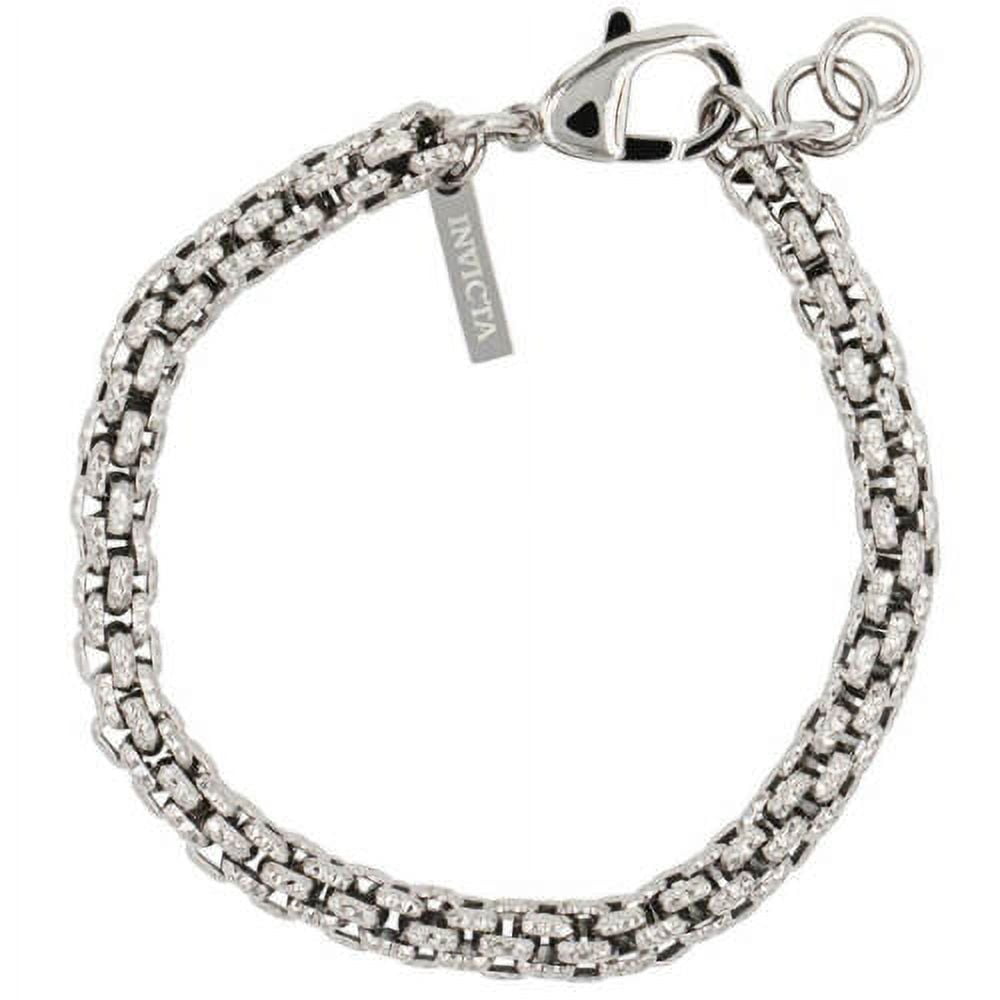 Invicta Men s Bracelet Elements 9.25 Silver Stainless Steel Hook Buckle 39645 Walmart