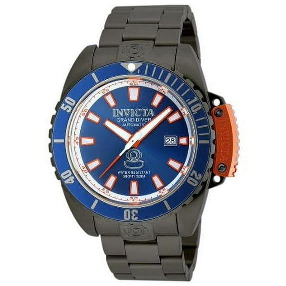Invicta Men's Grand Diver 19870 Gunmetal Stainless-Steel Automatic Watch