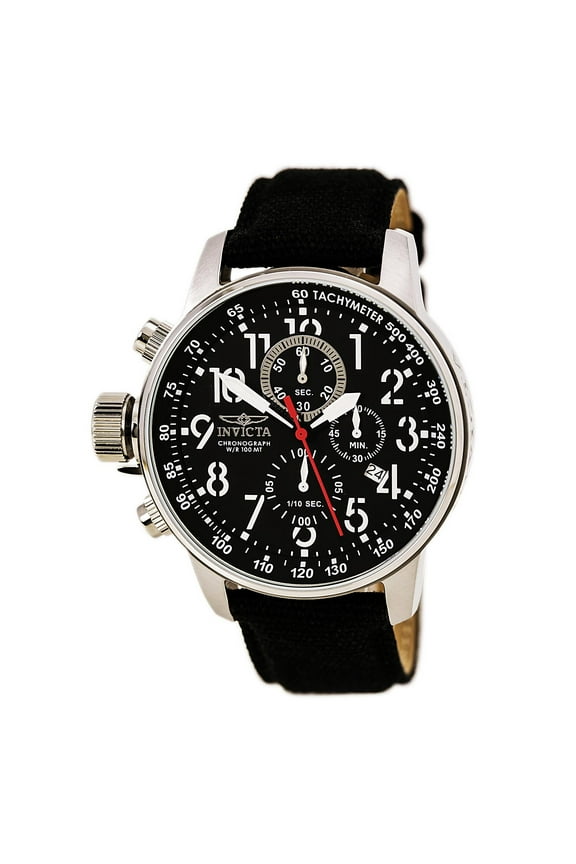 Men's I-Force 1512 Black Cloth Quartz Watch