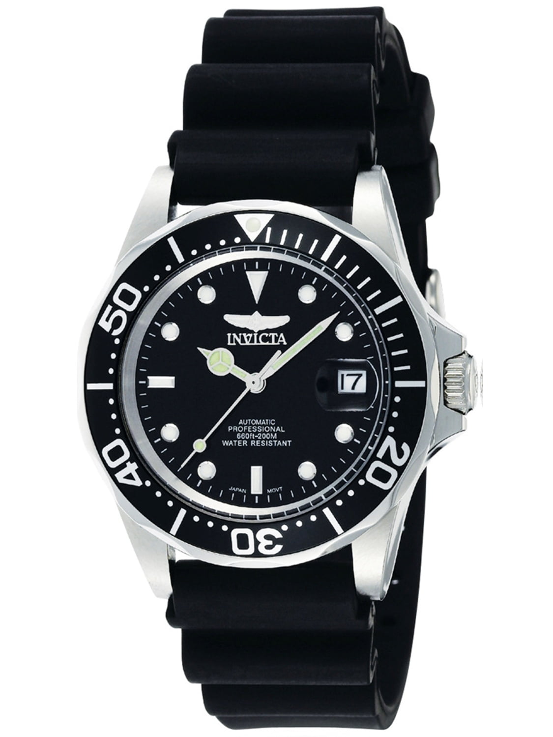 Invicta Men's Men Automatic Pro Diver S2 9110 Black Rubber Automatic Watch