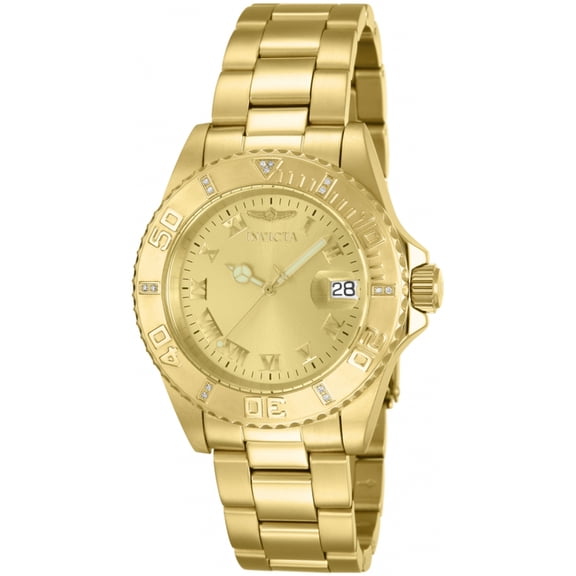 Invicta Men's Pro Diver 12820 Gold Stainless-Steel Quartz Dress Watch