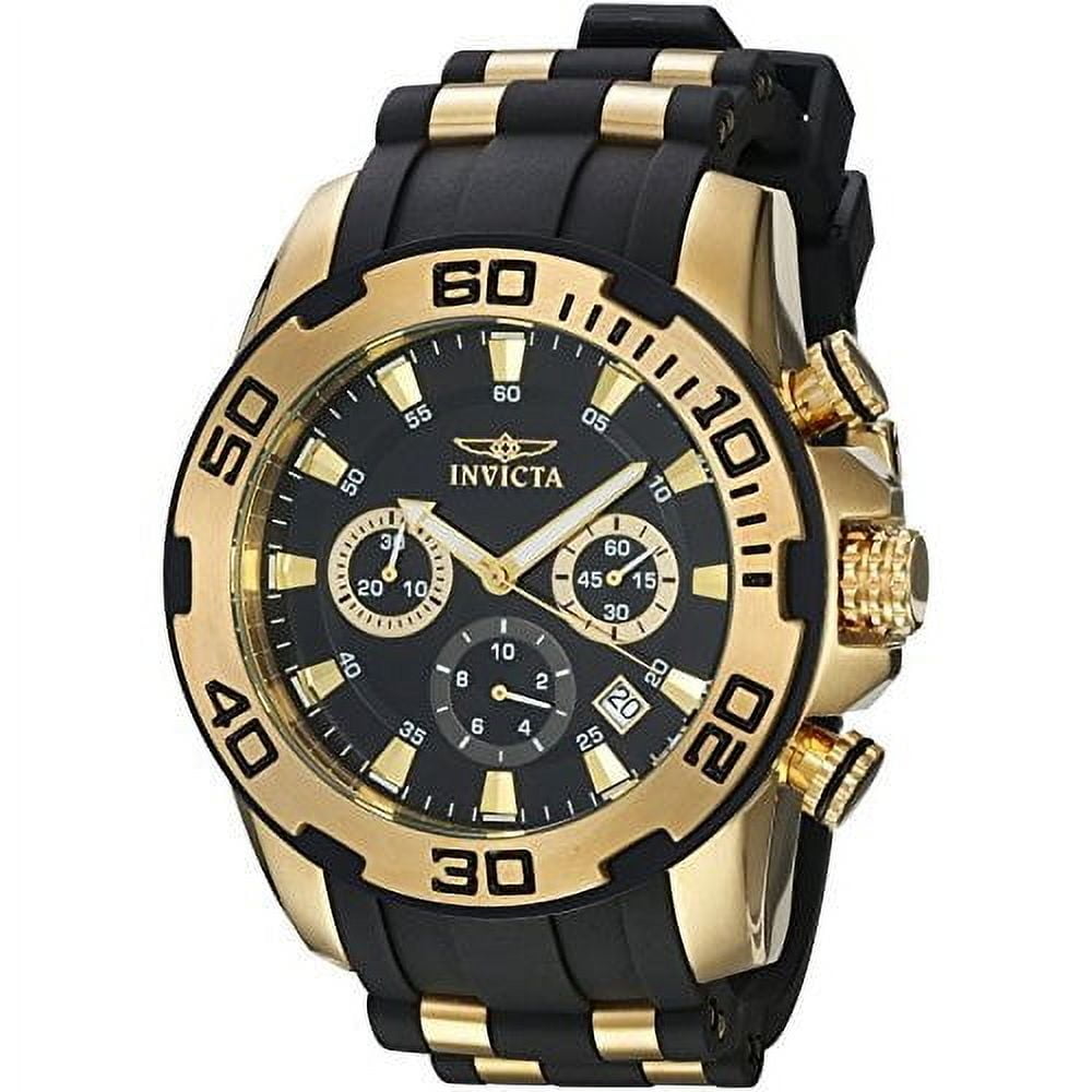 Invicta Men's Pro Diver 22312 Gold Rubber Quartz Fashion Watch