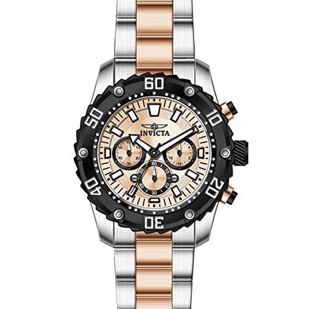 Invicta Men s Pro Diver 22520 Silver Stainless Steel Japanese Chronograph Diving Watch Walmart