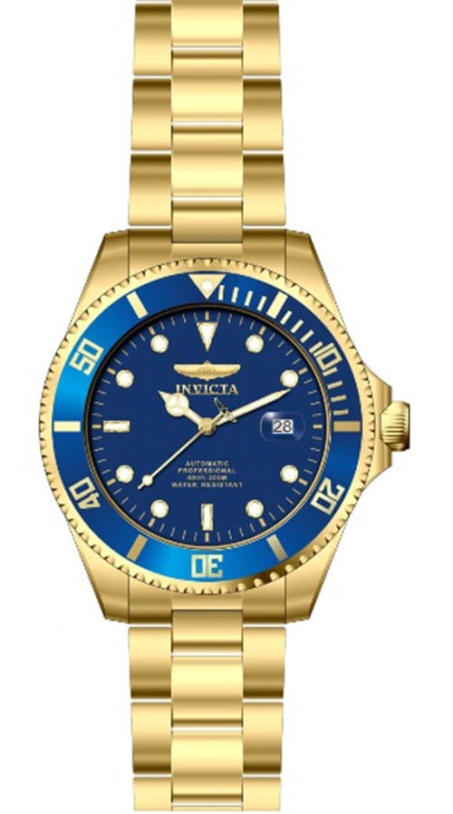 Invicta Men s Pro Diver Automatic 200m Gold Tone Stainless Steel Watch 28949 Walmart