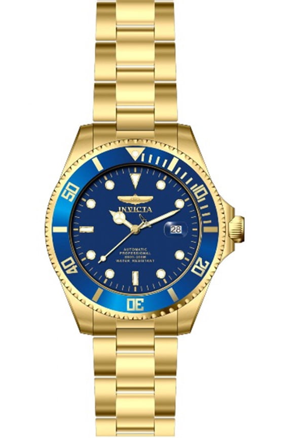 Men's Pro Diver Automatic 200m Gold Tone Stainless Steel Watch 28949