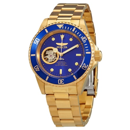 20437 Men's Pro Diver Yellow Gold Steel Bracelet Automatic Dive Watch