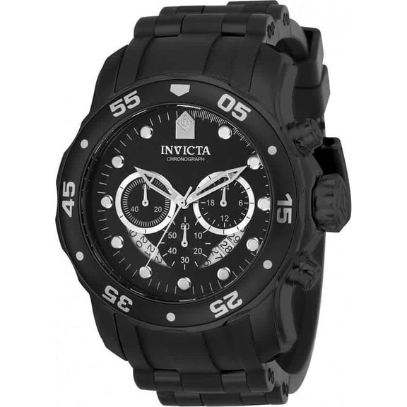 Invicta Men's Pro Diver Black Polyurethane Band Quartz Analog Watch 21930