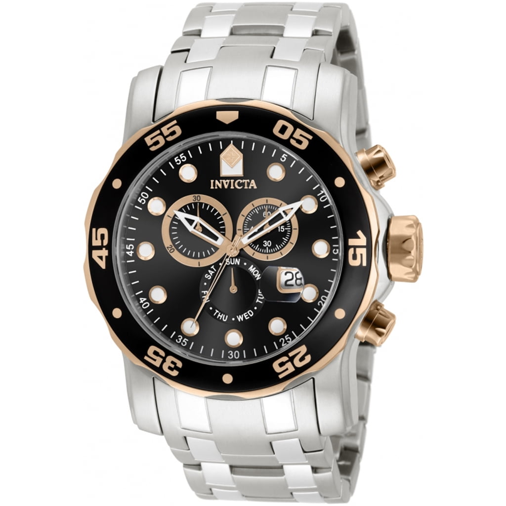 NWT Invicta Pro Diver Chronograph Silver Dial Black Polyurethane Men\'s Watch Invicta Men main image 2