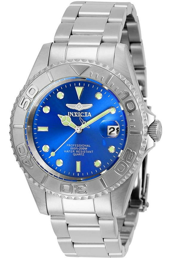 Men's Pro Diver Quartz 200m Blue Dial Stainless Steel Watch 29938