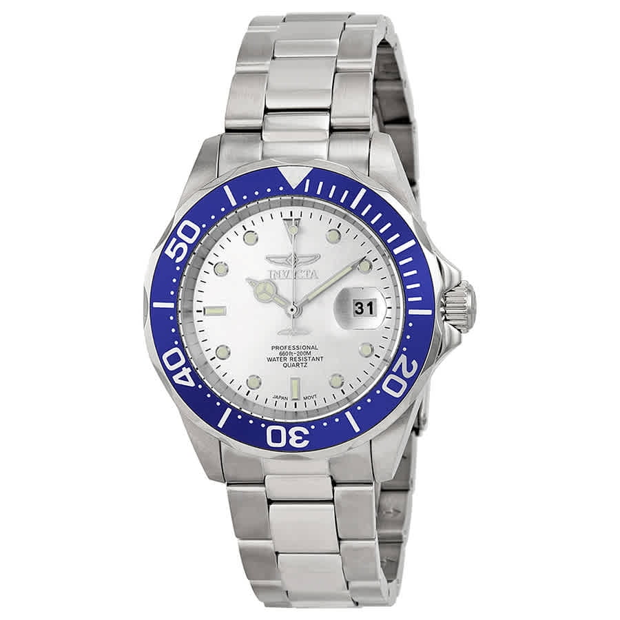 Invicta Men's Pro Diver Silver Dial Stainless Steel Watch 14123