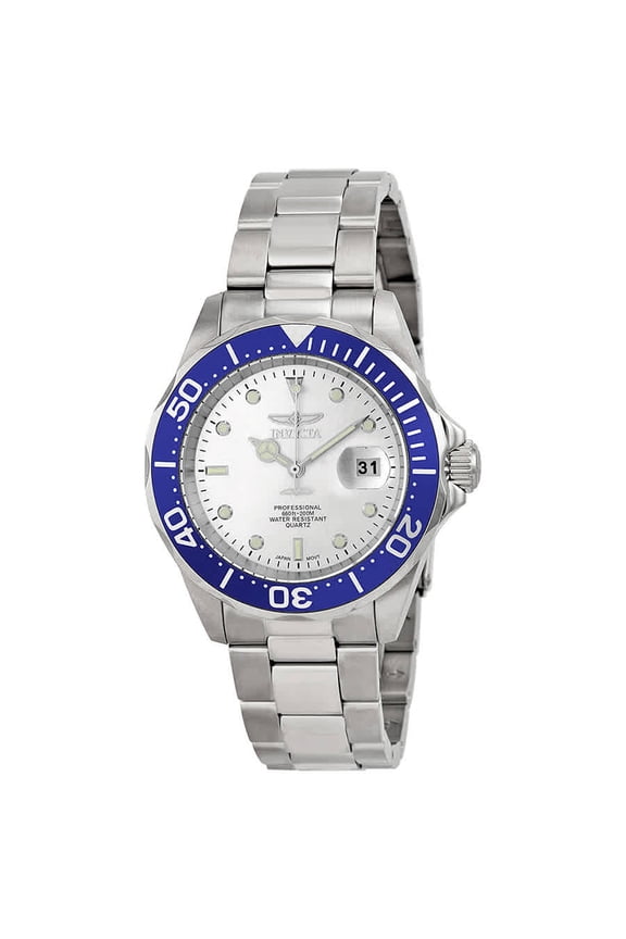 Men's Pro Diver Silver Dial Stainless Steel Watch 14123
