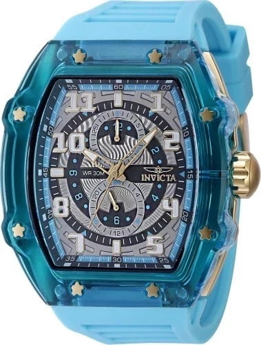 Invicta Men's Racing 48.5mm Blue/Gold Quartz Watch IN-48709