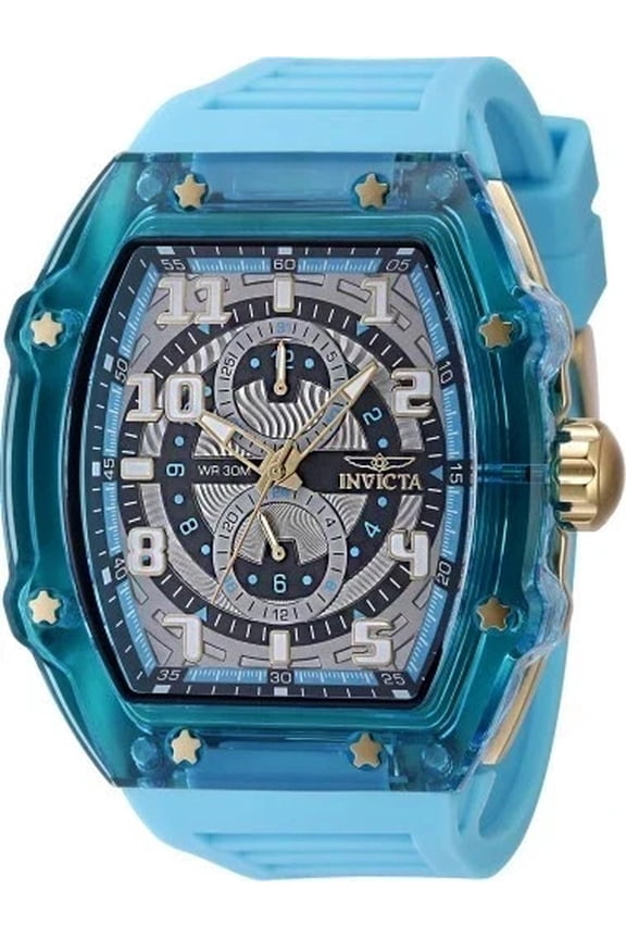 Men's Racing 48.5mm Blue/Gold Quartz Watch IN-48709
