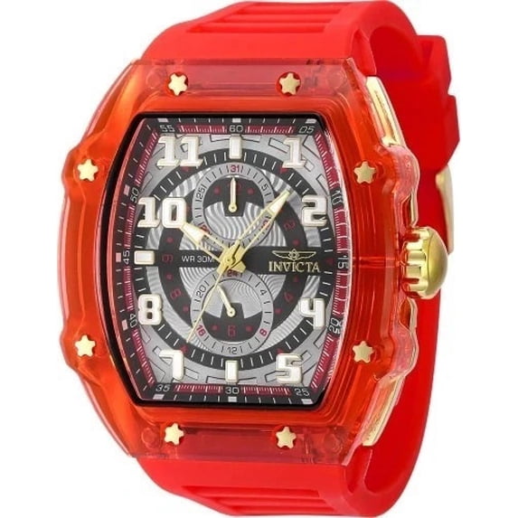 Invicta Men's Racing 48.5mm Red/ Gold VH67 Quartz Watch IN-48713 ...