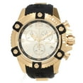 thumbnail image 1 of Invicta Men's Reserve Chronograph Black Polyurethane Champagne Dial 18K Gold Plated Stainless Steel Case & Bezel, 1 of 4