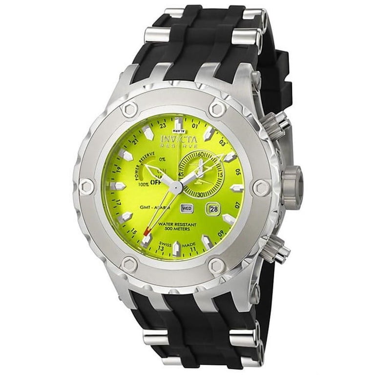 Invicta Men's Reserve Multi-Function Lime Green Dial Black