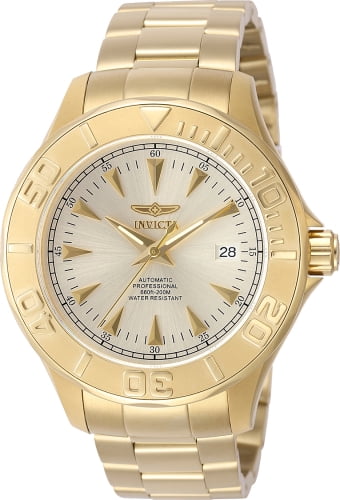 Invicta Men's Signature 7039 Gold Stainless-Steel Plated Automatic Self Wind Diving Watch
