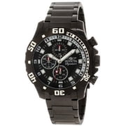 Invicta Mens Signature 7335 Black Stainless Steel Chronograph Watch